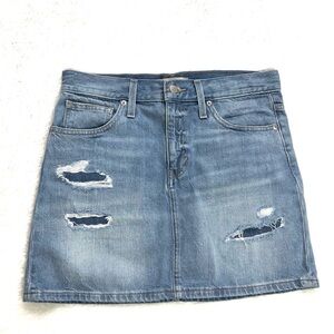 Madewell Rigid Denim Straight Mini Skirt